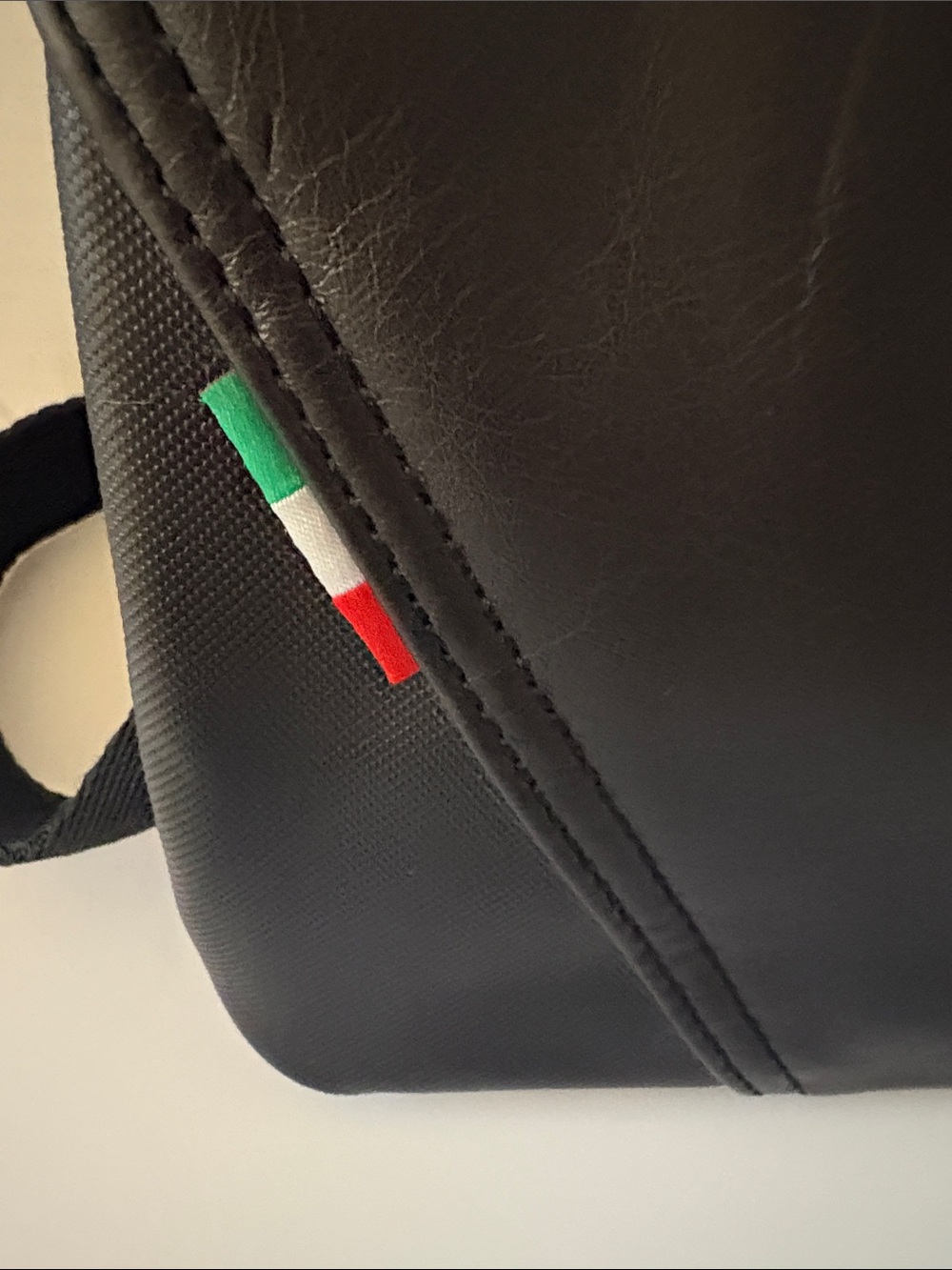 Ferrari Black Messenger Bag with Red Zip - Picture 7 of 8